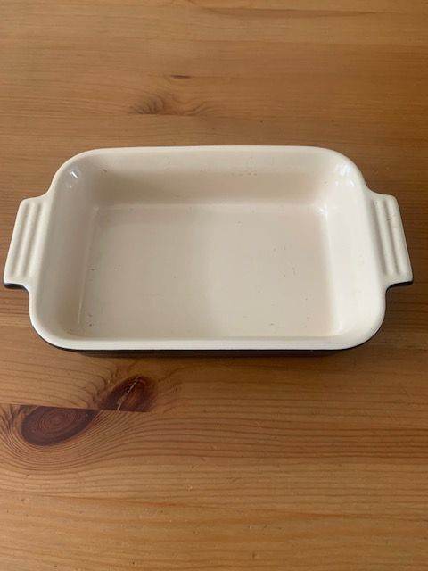 Le Creuset Charcoal Grey Ceramic Oven Dish with Handles – Good Condition