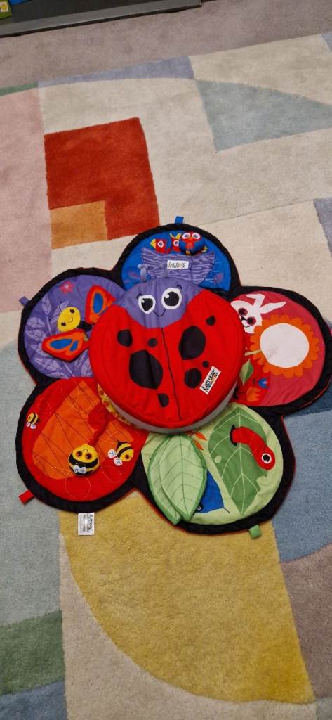 LAMAZE SPIN AND EXPLORE GYM AND PLAY MAT. LADYBIRD. EXCELLENT CONDITION. 