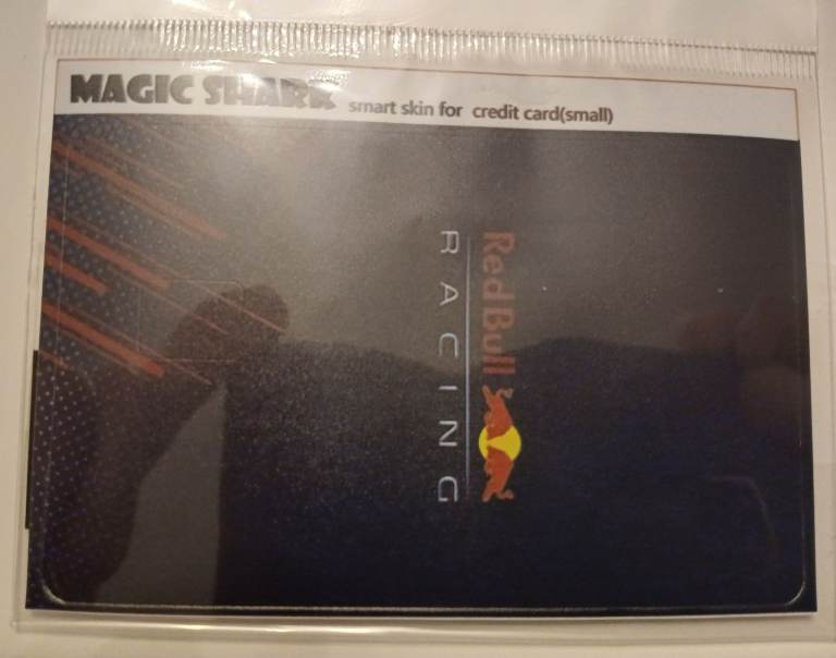 Redbull f1 debt card decal 