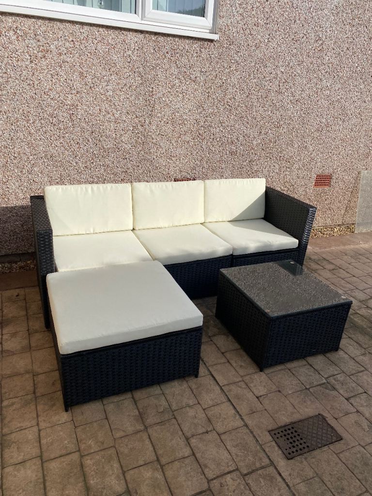 Rattan garden furniture 