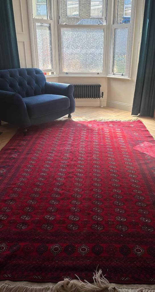 Afghan lightweight handmade 100% wool rug