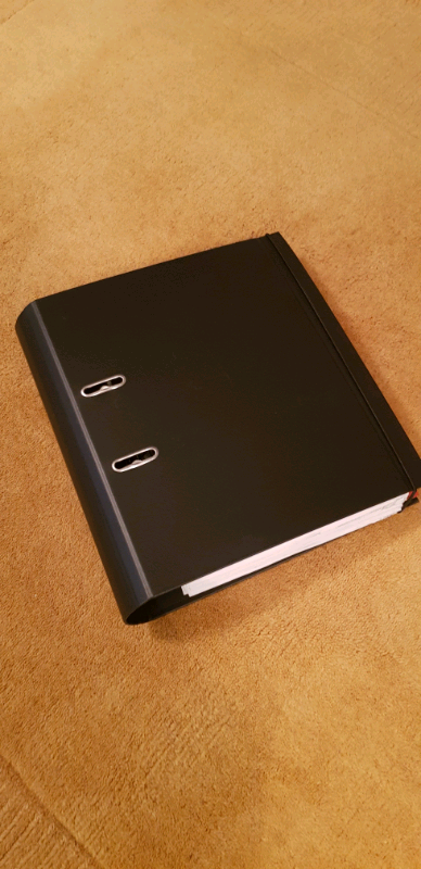 A4 curved spine lever Arch files x6