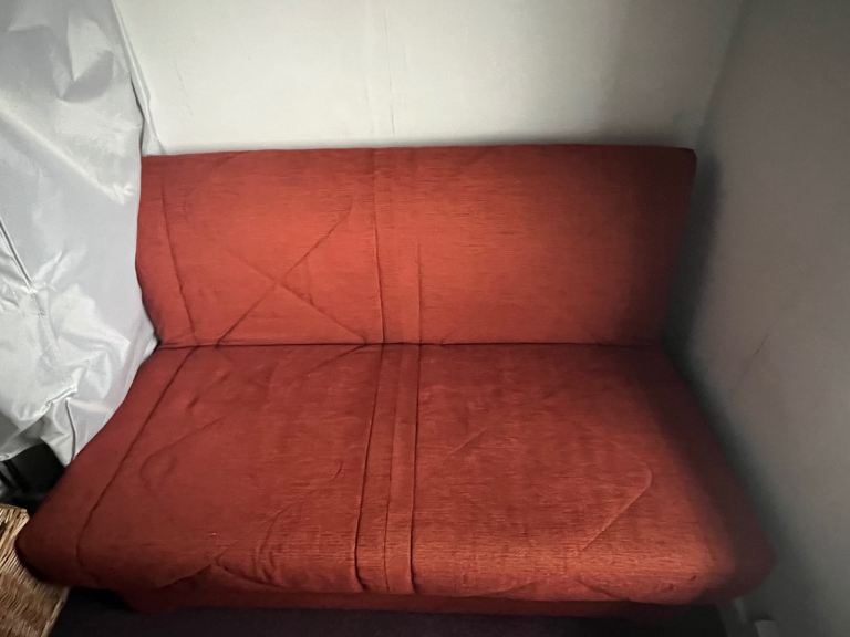 Burnt Orange double sofa bed