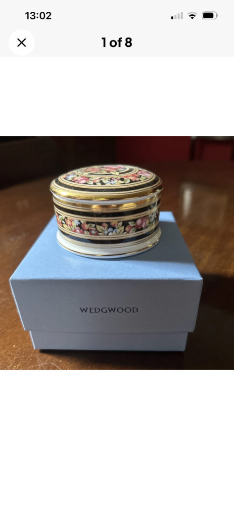 Wedgwood Clio Bone China Trinket Box - As Good As New