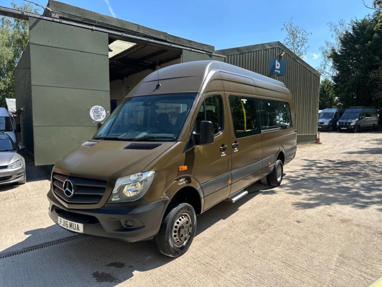 2016 Mercedes Sprinter 4x4 - Ex Miilitary - 16 seater - XLWB van, Xtra High Roof