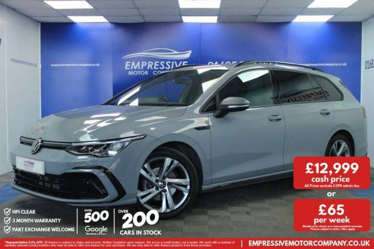 2021 21 VOLKSWAGEN GOLF 1.5 ETSI MHEV R-LINE ESTATE 5DR PETROL HYBRID DSG EURO 6