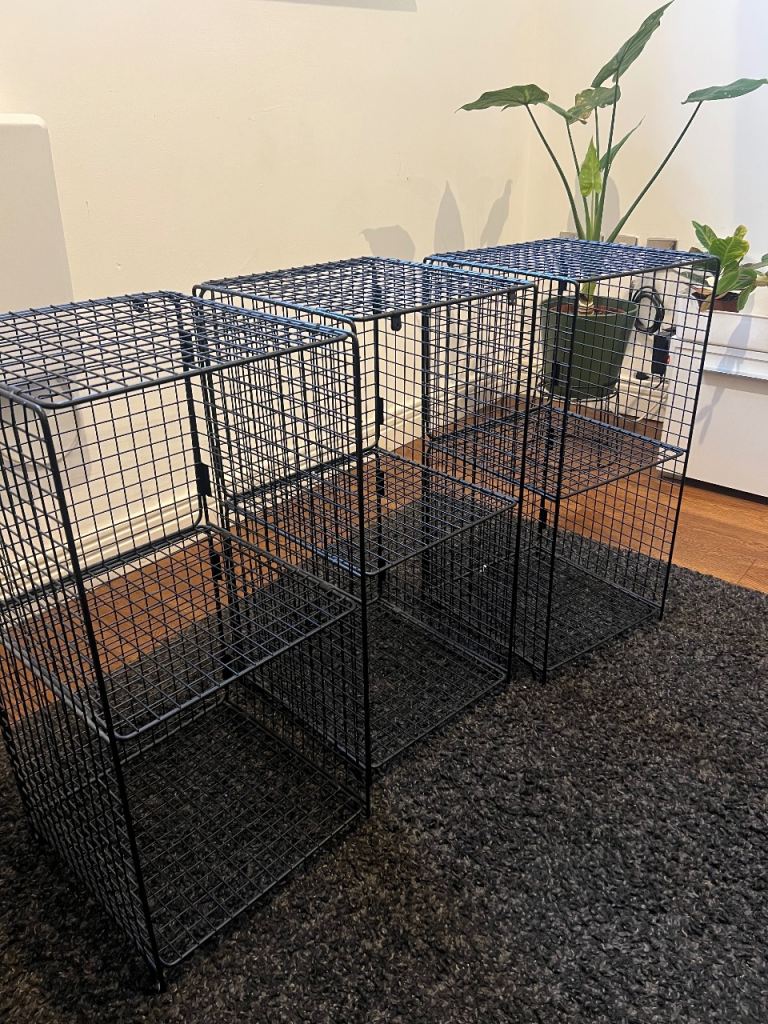 1 Argos Home Black 2 Tier Wire Metal Tower