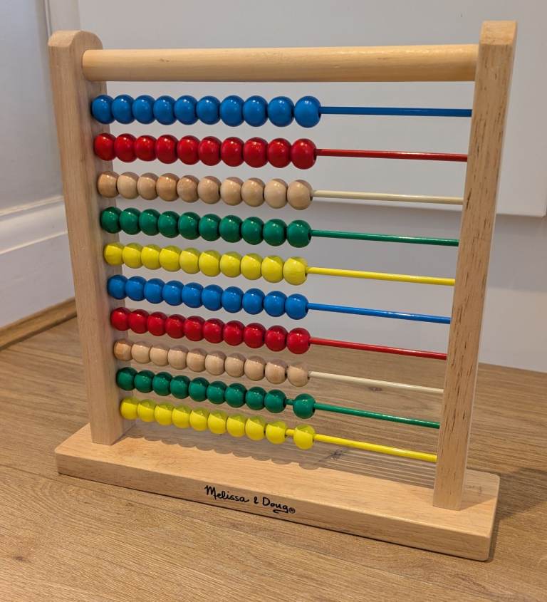 Melissa & Doug Abacus in excellent condition development toy motor skills age 3+