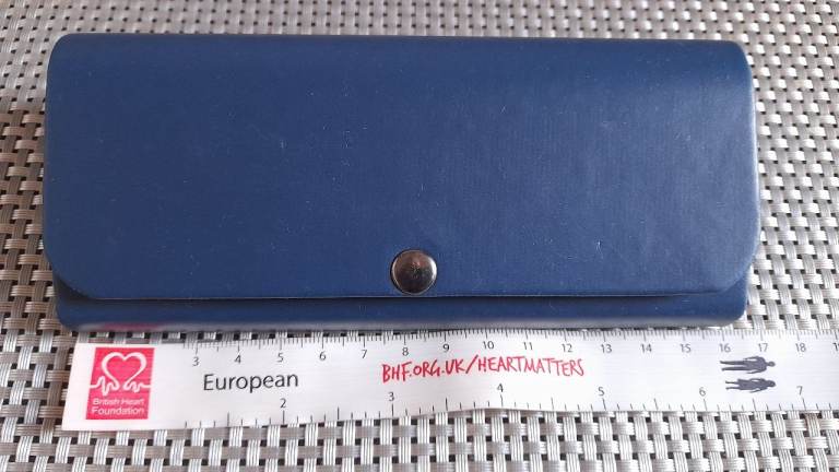 Blue glasses case
