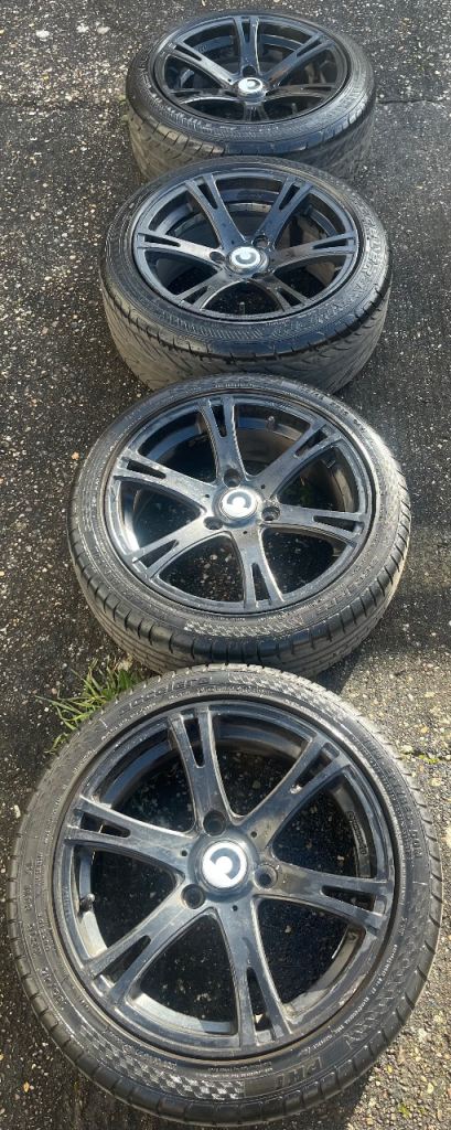 16” Staggered Smart Fortwo Team Dynamics Smartie w/ 6-7mm Accelera Tyres: 3x112