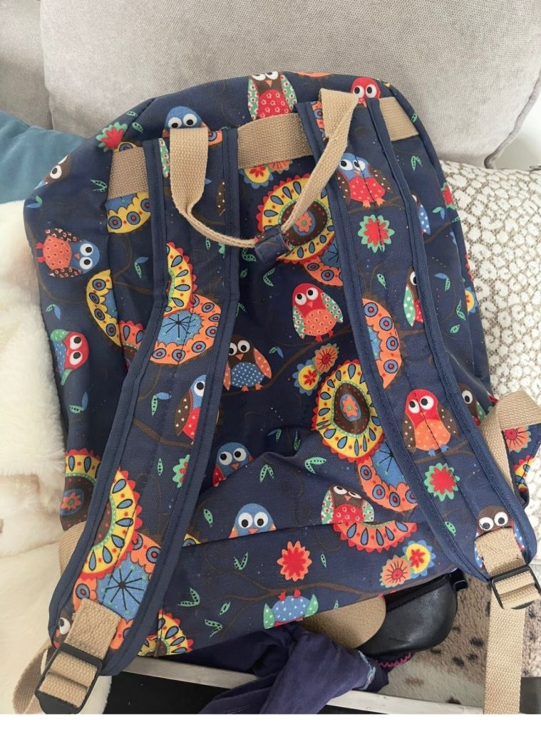 Owl back pk bag as new