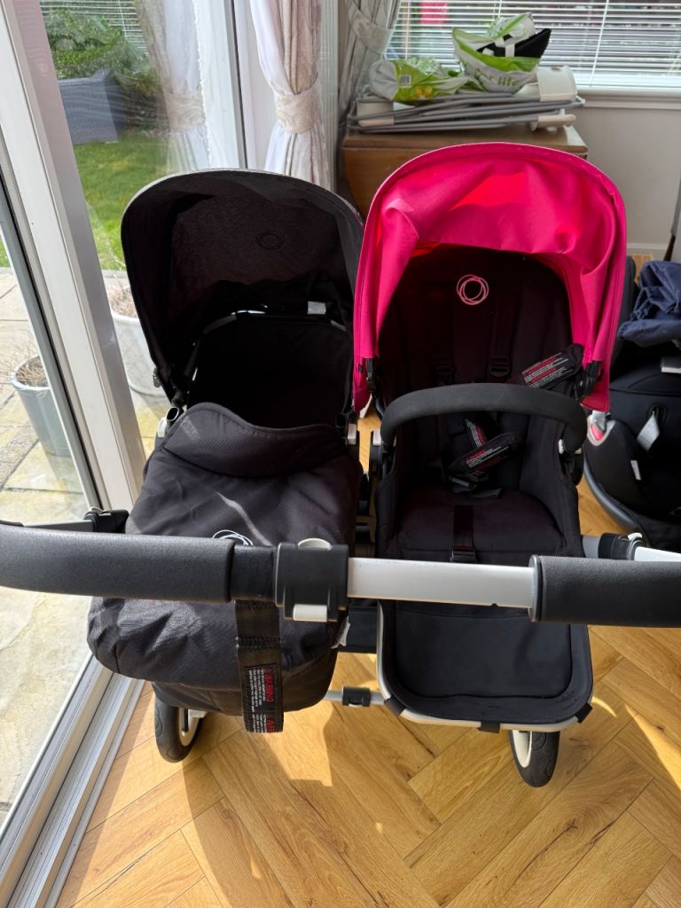 Bugaboo donkey black/pink 