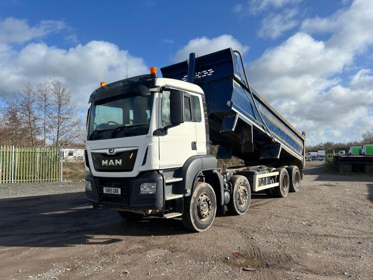 MAN/ ERF TGS 35-420 STEEL BODIED TIPPER , SEPT MOT, WEIGHER , AUTO 