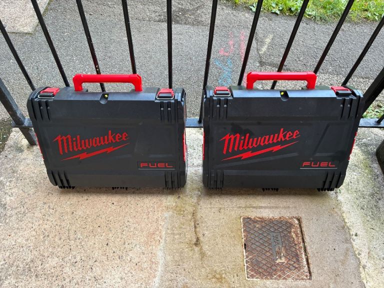 2x Milwaukee Power Tool Storage Cases