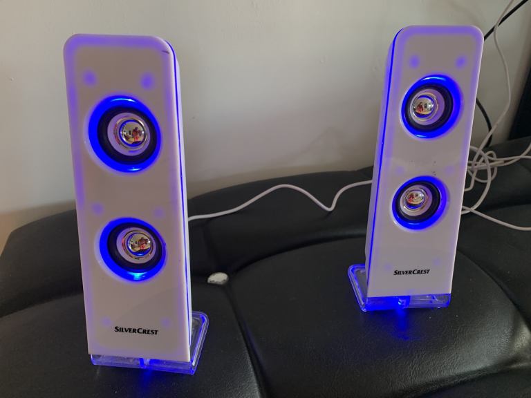 2 Neon Light Speakers 
