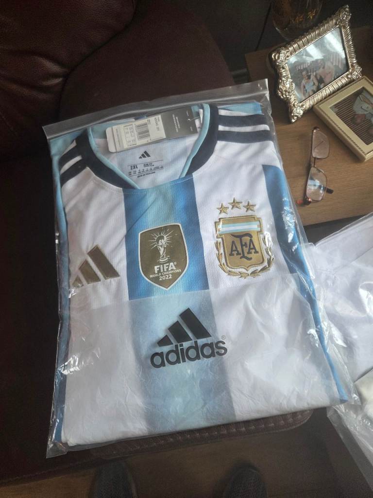 Adidas Football Shirts – Argentina & Manchester United, Brand New