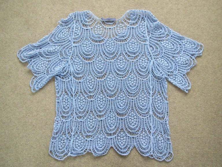 Ladies cotton lacy top crochet  design by Autonomy 