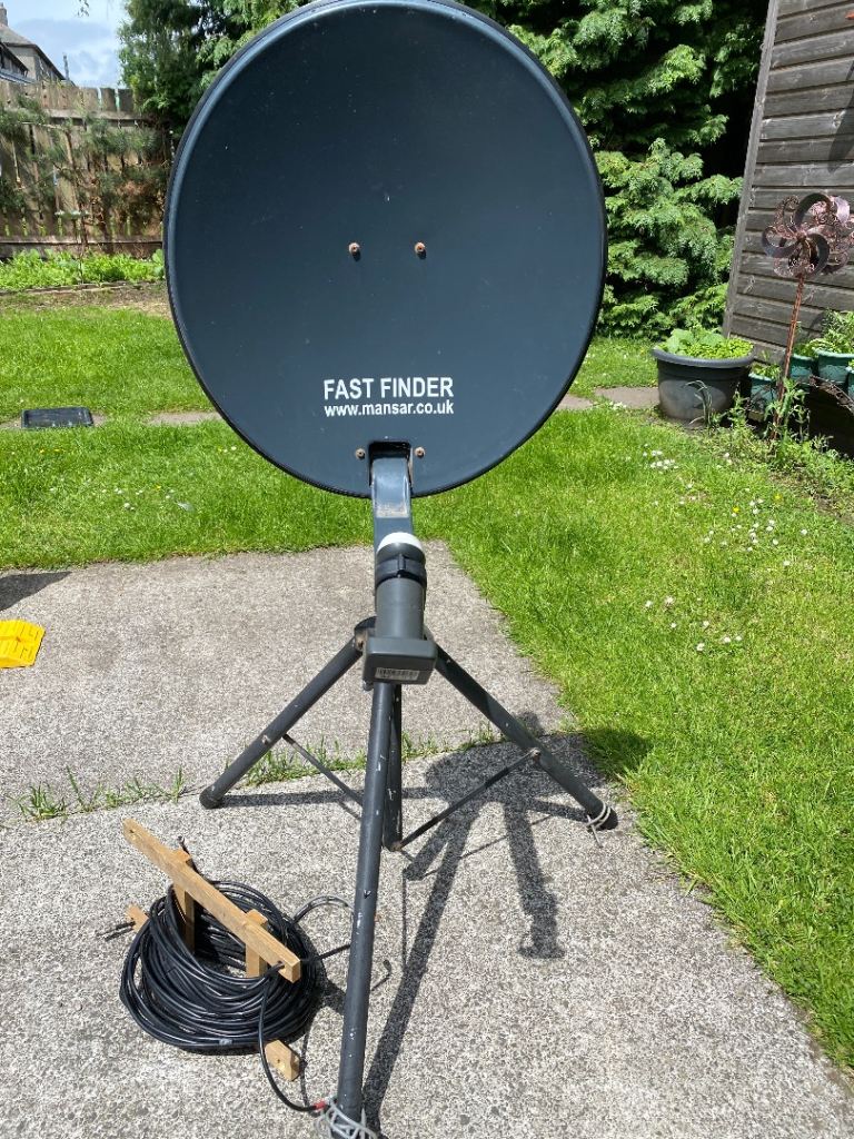 Caravan Satellite Dish And Tripod  