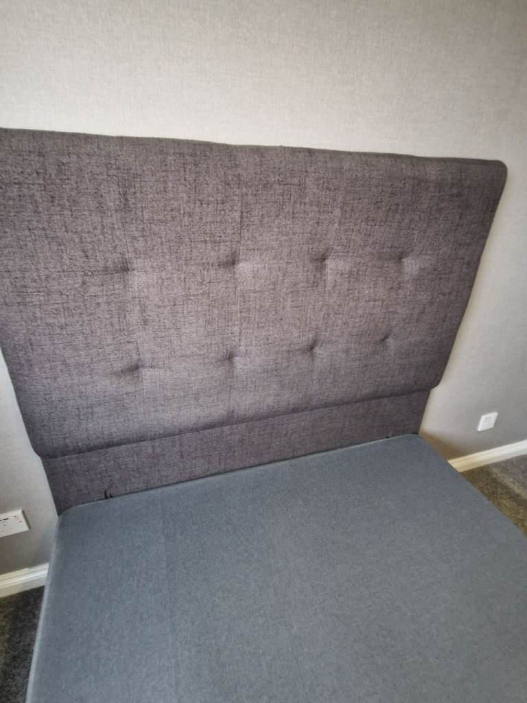 Double bed frame with drawers