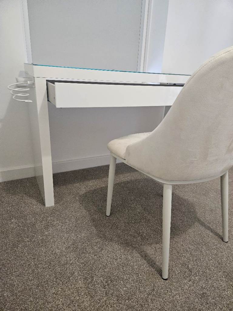 7 piece bedroom white gloss set