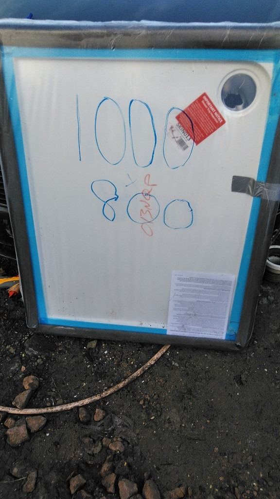 1 x white shower tray still in wrappings size 900x800. 90mm outlet