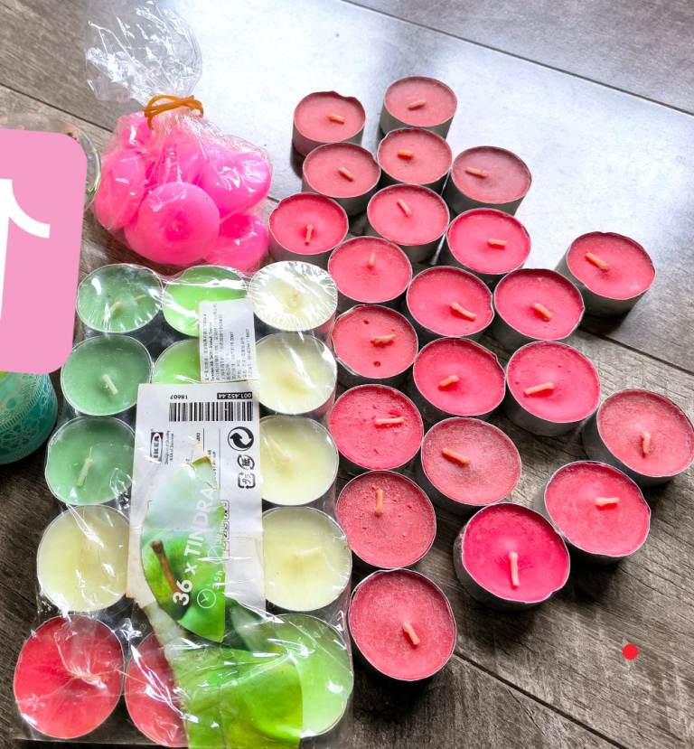 IKEA Scented Tealight Candles, Apple/Berries, Unused
