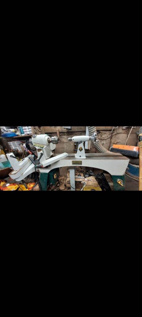 Coronet Envoy Variable Speed Lathe - Includes Stand & Outrigger Attachment & 36 Chisels