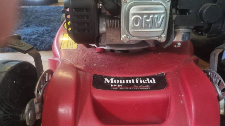 Mountfield HP164 Petrol Lawnmower – Red, Good Condition