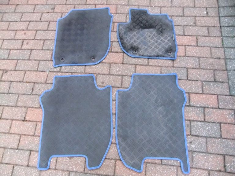 4 TAILORED RUBBER CAR MATS AND BOOT TRAY/CARGO TRAY FOR HONDA JAZZ 2015 to 2019