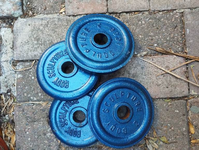 Body Sculpture 2.5kg Weight Plates - Blue, Good Condition
