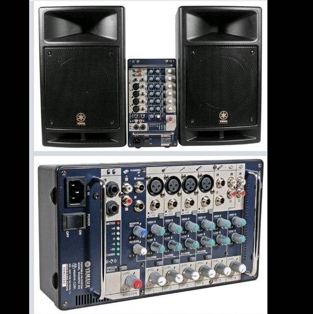 Yamaha StagePass 300 PA System with Speakers & Stands