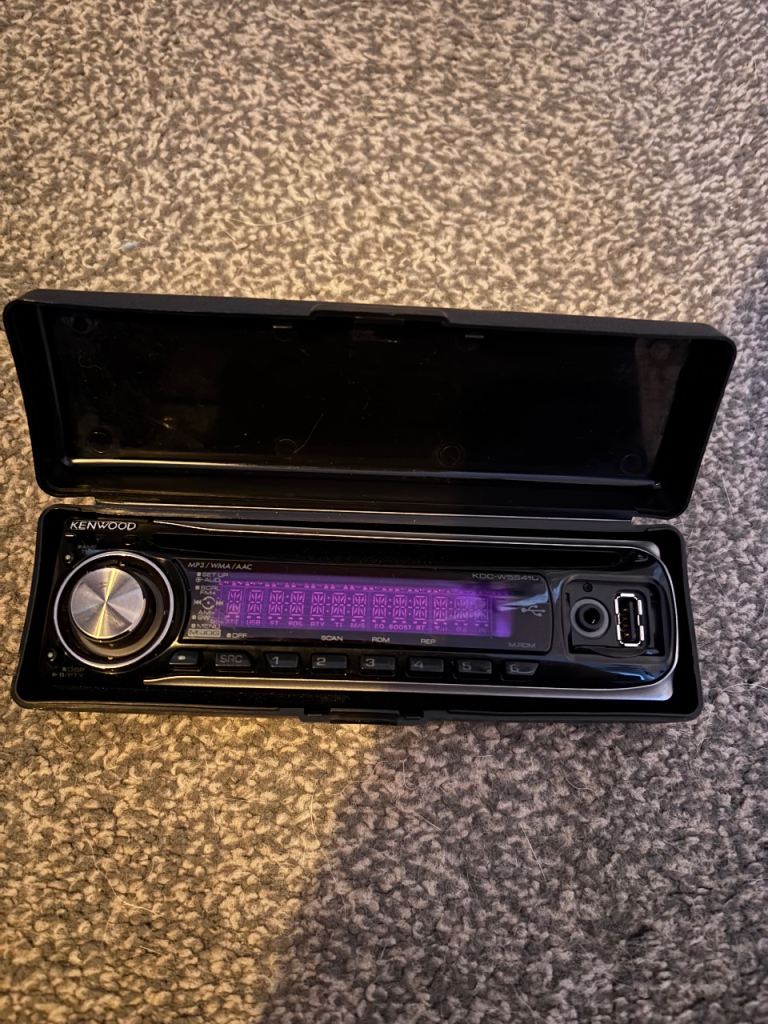 KENWOOD W5541U CD INCAR STEREO WITH USB AUX SUBWOOFER OUTPUT BLUETOOTH 
