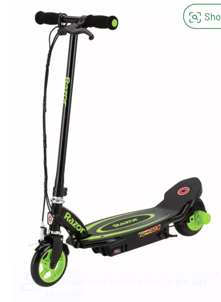 Razor PowerCore E90 Kids Electric Scooter - Green779/1147