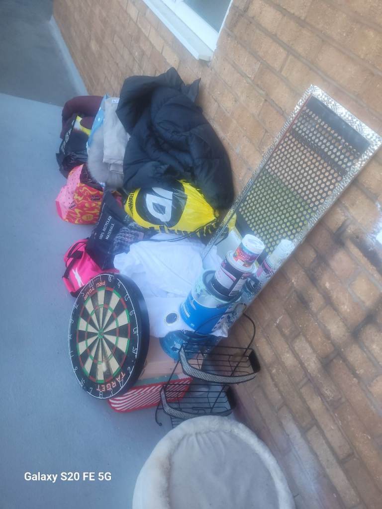 Various Household Items and Clothing – Mixed Condition