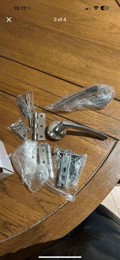 Chrome door handles x 8 packs 
