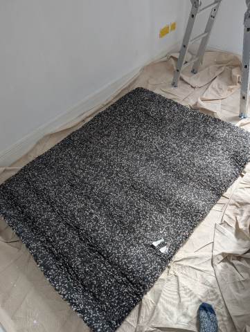 IKEA VINDUM Grey Shaggy Rug 133x180cm – Good Condition | in