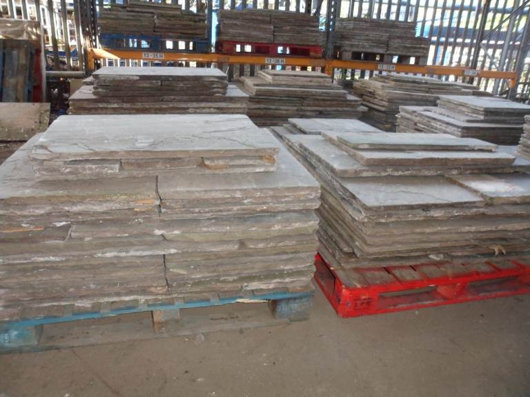 STONE FLAGS - RECLAIMED NATURAL OLS STONE PAVING - £25 TO £30 PER SQ METER .