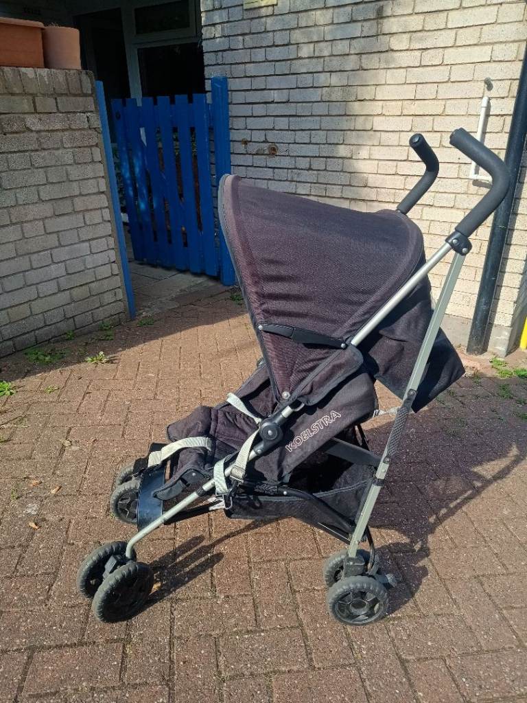 Koelstra Black Stroller / Pushchair with Sun Canopy