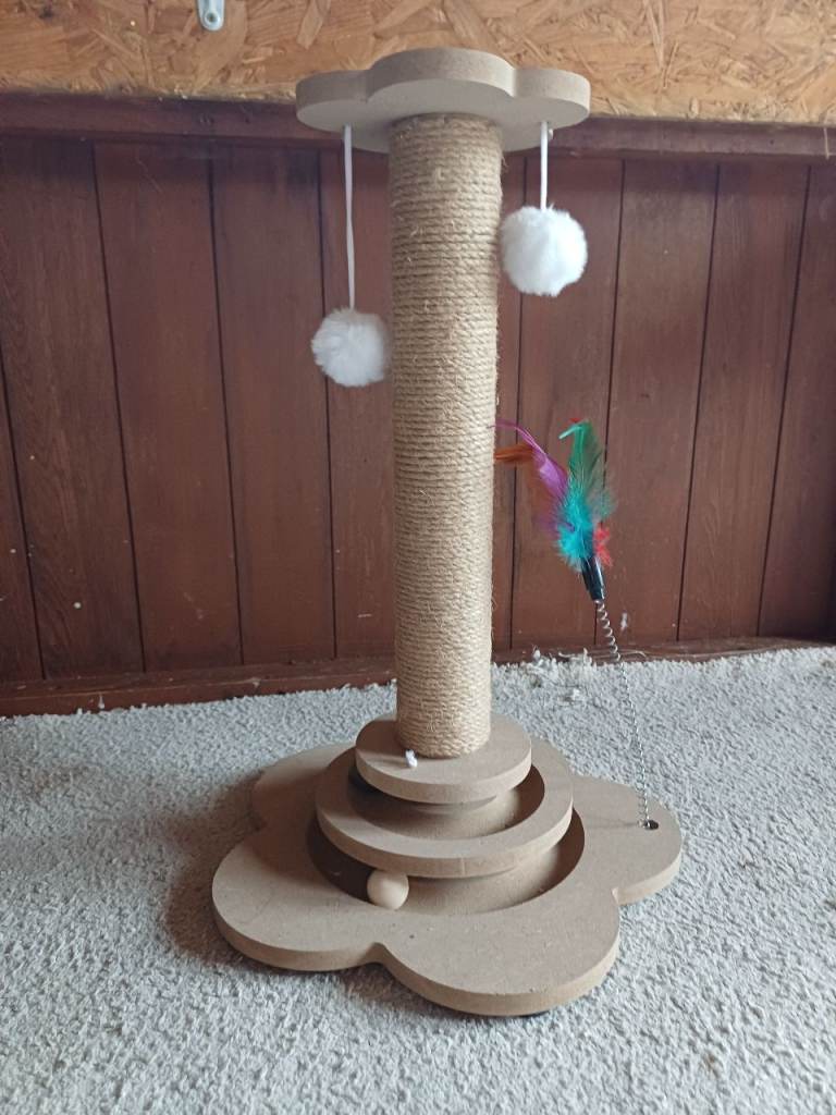 Multifunction Cat Claw Scratcher and Toys