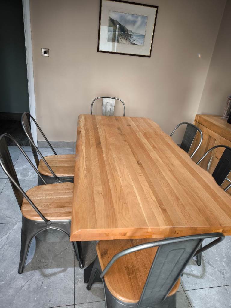 Dining table and chairs 