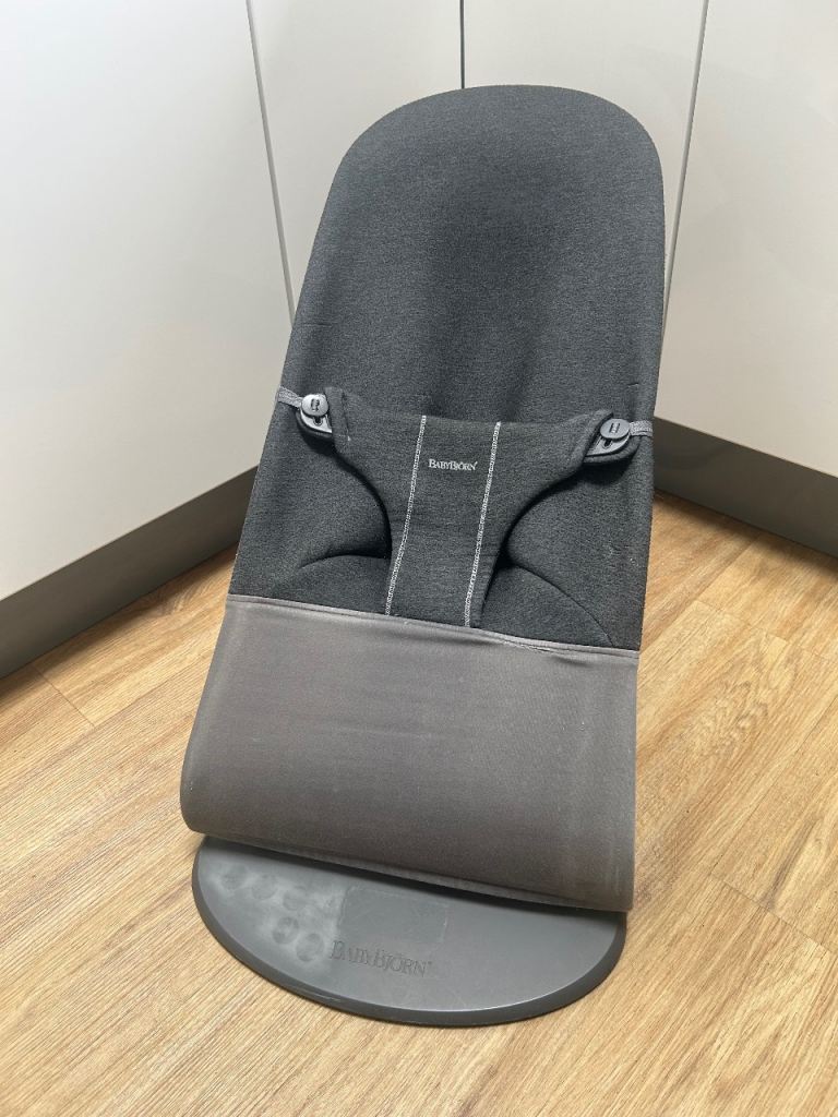 BabyBjorn Bliss 3D Jersey Baby Bouncer Charcoal Grey