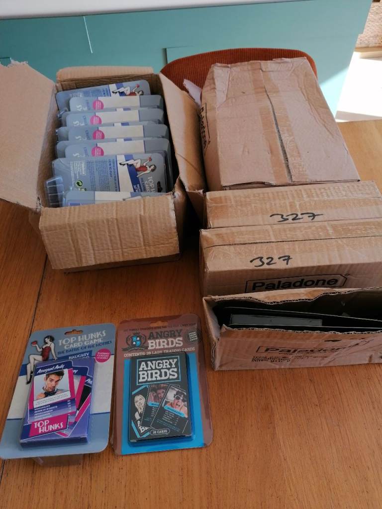 Job Lot Of x38 New Card Trump Games Angry Birds and Top Hunks