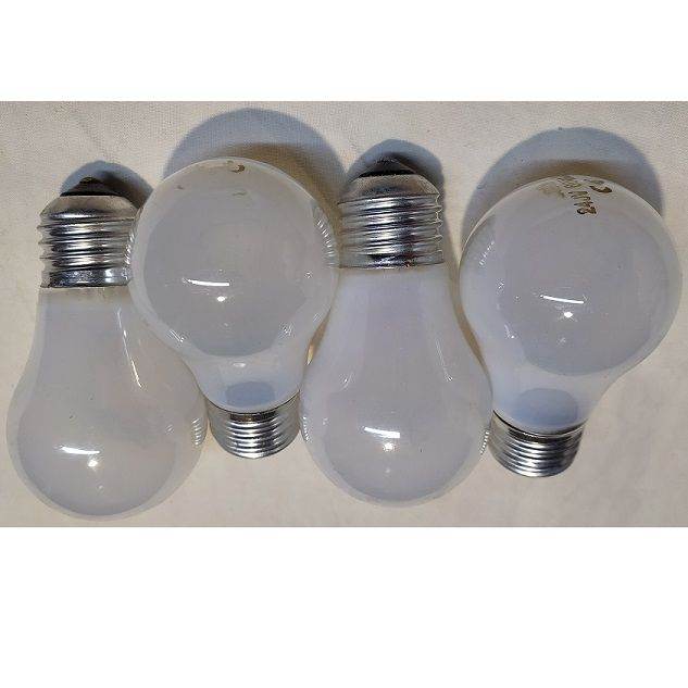 4 X 60 Watt Edison Screw E27 Pearl Light Bulb