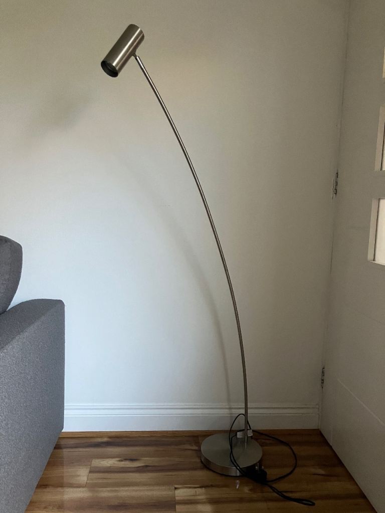 Silver floor lamp