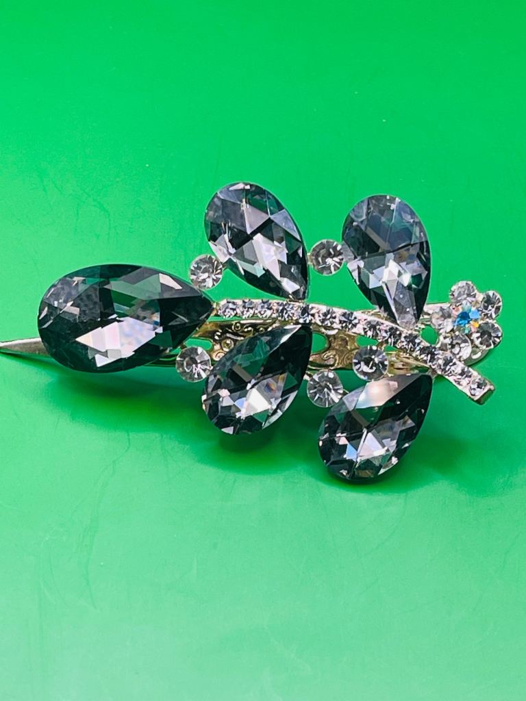 image for Crystal hair clips