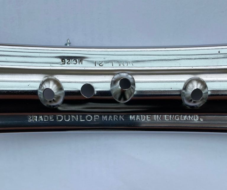 1970’s MOTORCYCLE WHEEL RIM - WM1-21 (DUNLOP)