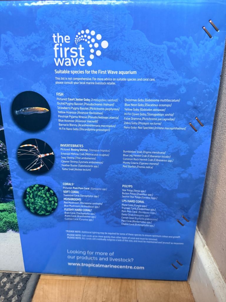 TCM the first wave nano aquarium 48L