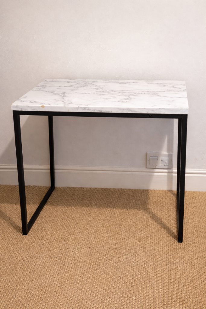 Side Table (Faux Marble Top)