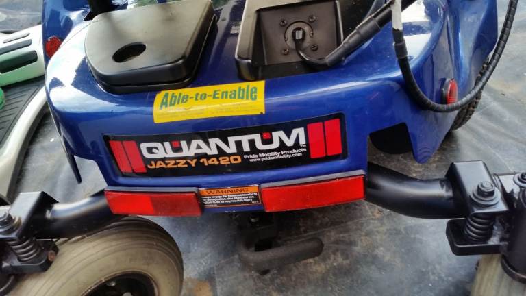Quantum Jazzy 1420 Mobility Scooter – Blue, for parts or spare or repair