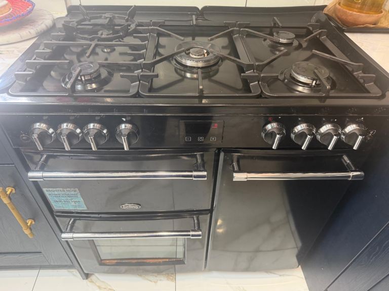 Belling Freestanding Range Cooker – Black, Good Condition